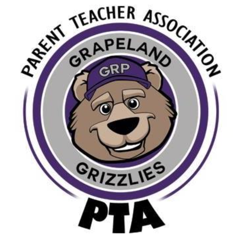 logo for Grapeland Grizzlies PTA